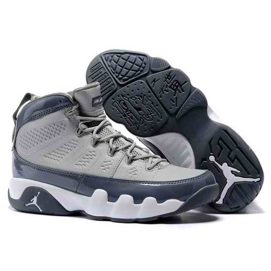 Cool Grey Jordan 9 Medium Grey Cool Grey White Men Shoes